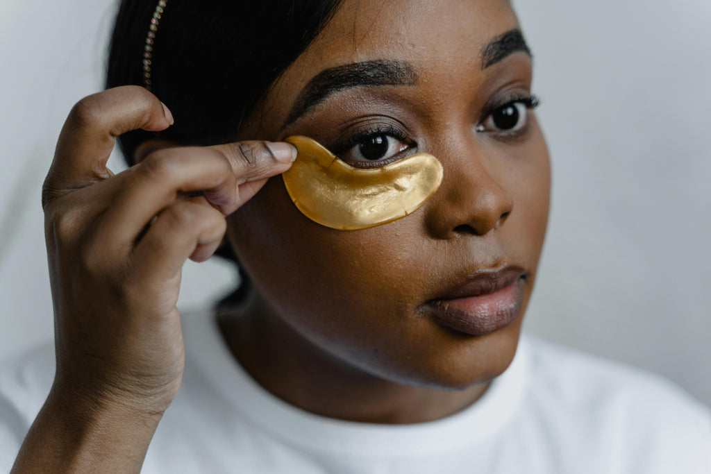BIOAQUA Gold Collagen Eye Patches packaging — premium under-eye treatment